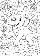 Mammut POP Art Ausmalbilder 15 Malvorlagen – Materialseite 7