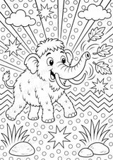 Mammut POP Art Ausmalbilder 15 Malvorlagen – Materialseite 8