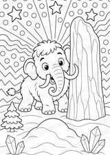 Mammut POP Art Ausmalbilder 15 Malvorlagen – Materialseite 11