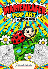 Marienkäfer POP Art Ausmalbilder 15 Malvorlagen – Cover