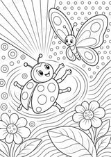 Marienkäfer POP Art Ausmalbilder 15 Malvorlagen – Materialseite 16