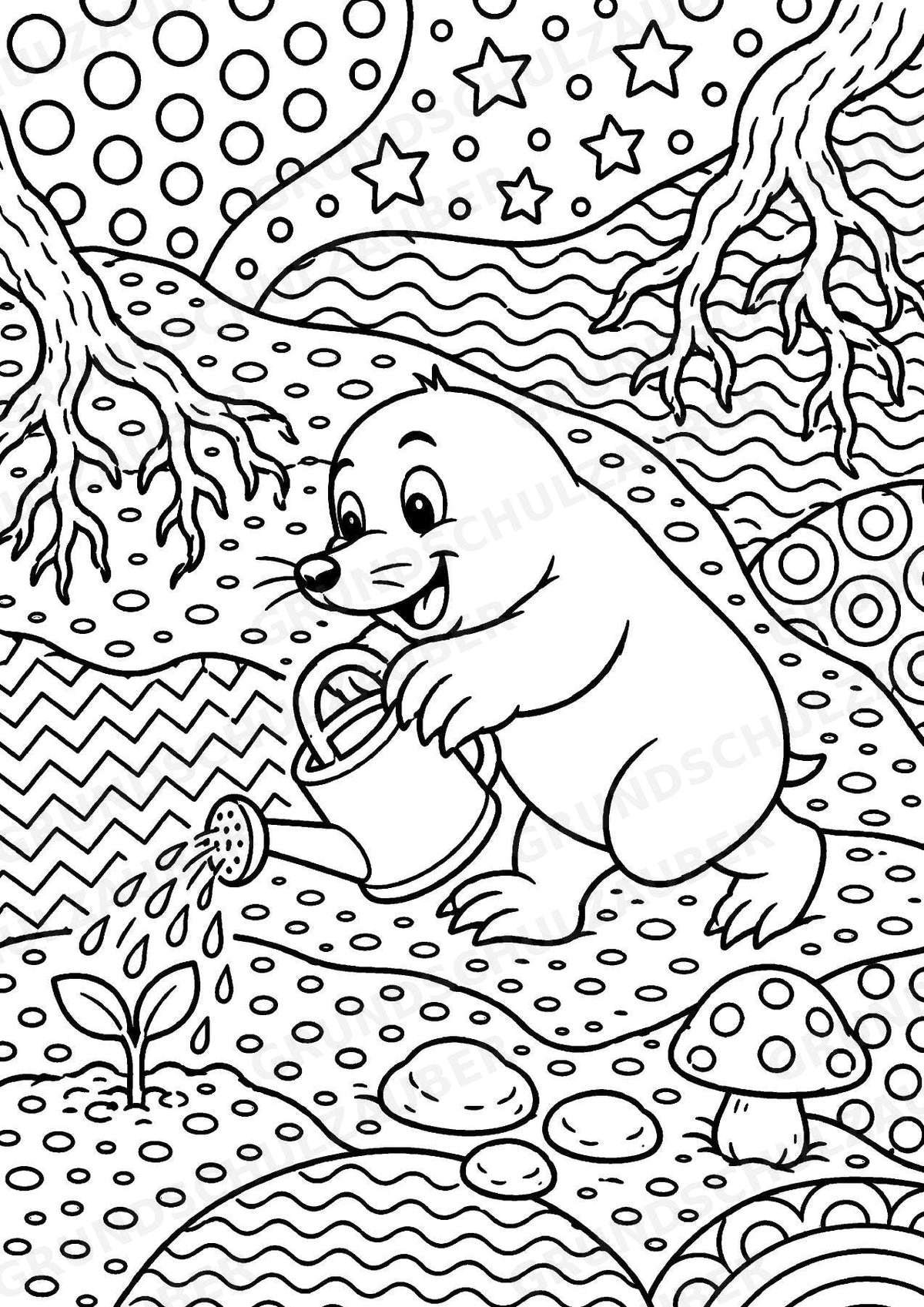 Maulwurf POP Art Ausmalbilder 15 Malvorlagen – Materialseite 10