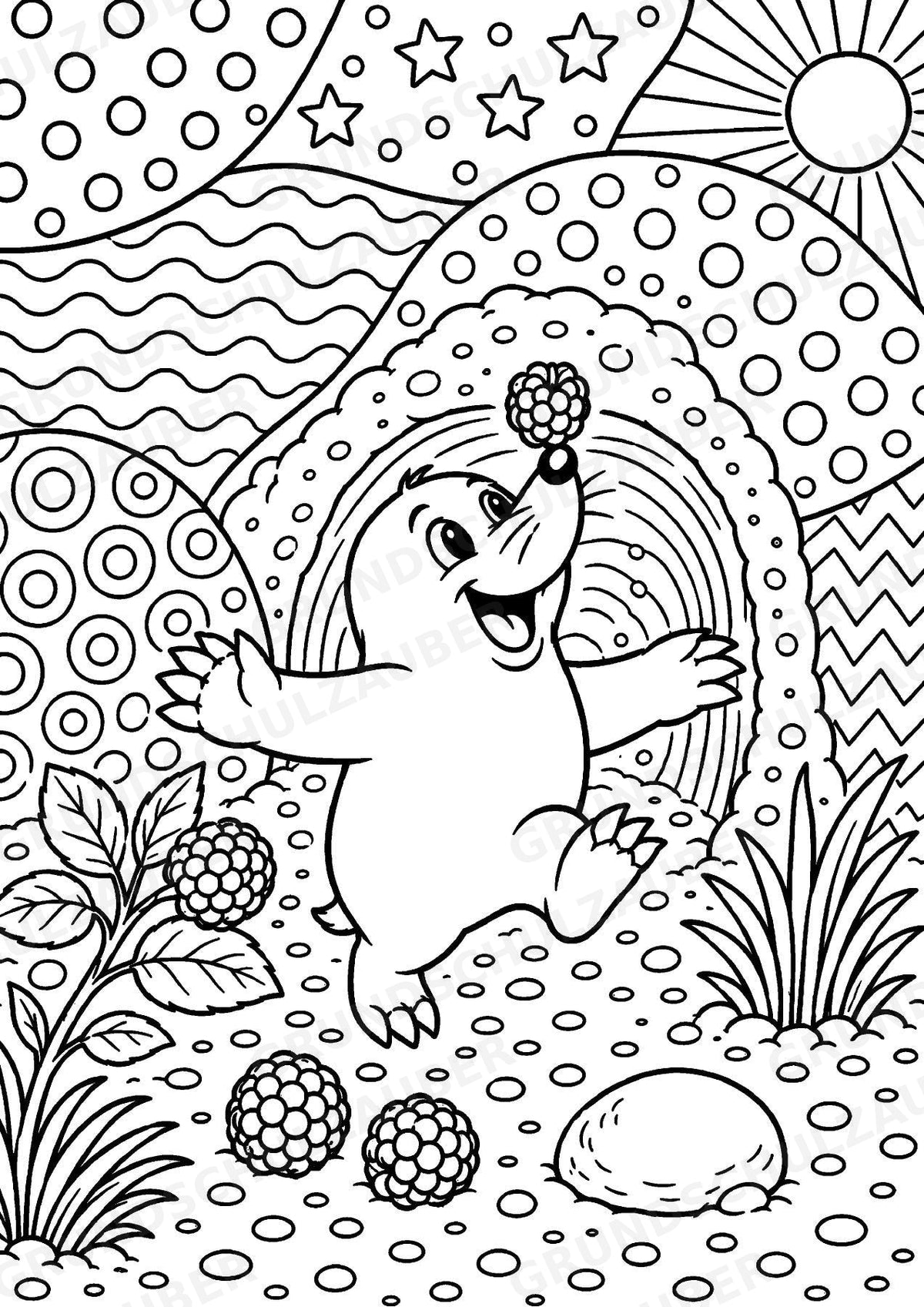 Maulwurf POP Art Ausmalbilder 15 Malvorlagen – Materialseite 14