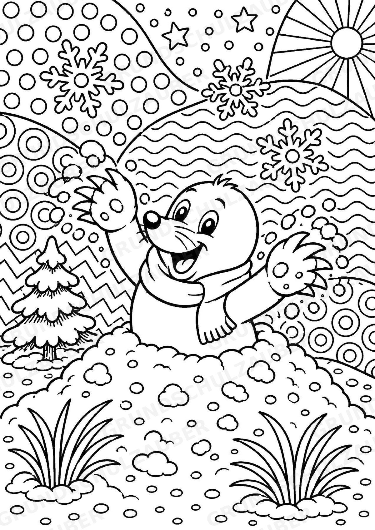 Maulwurf POP Art Ausmalbilder 15 Malvorlagen – Materialseite 15
