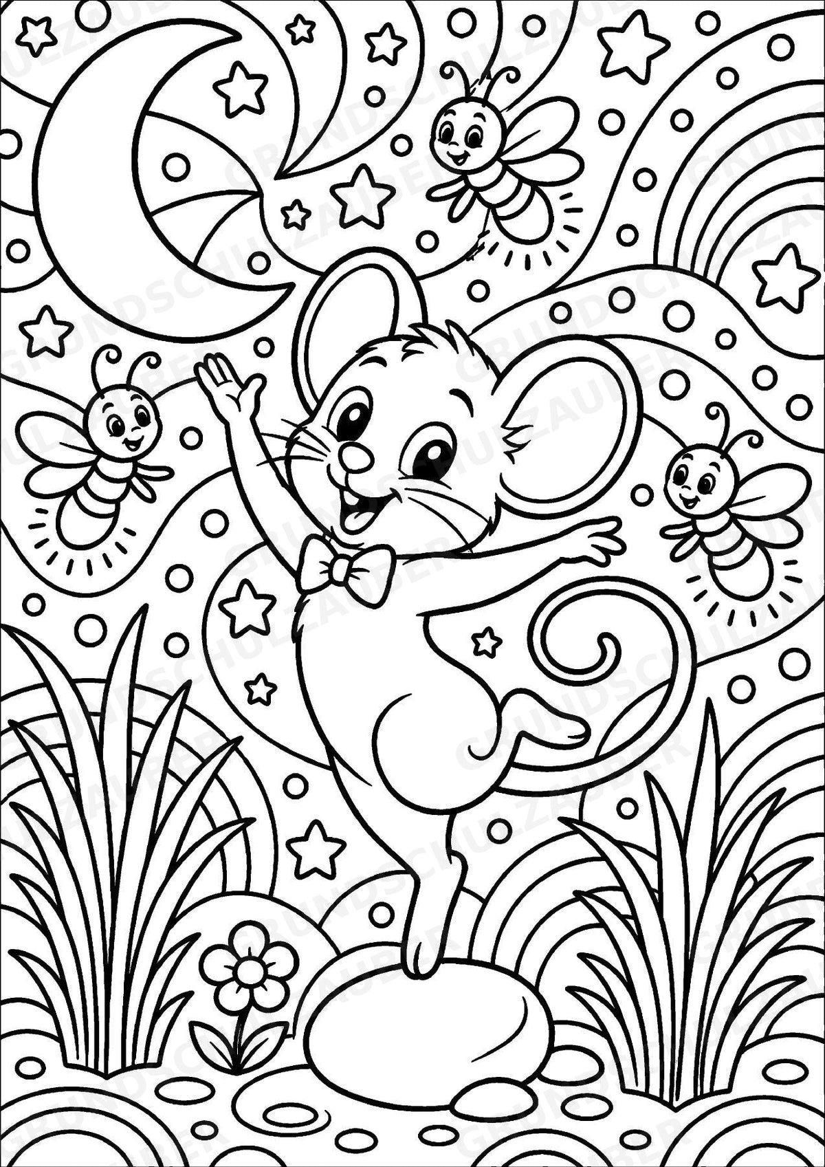 Maus POP Art Ausmalbilder 15 Malvorlagen – Materialseite 8