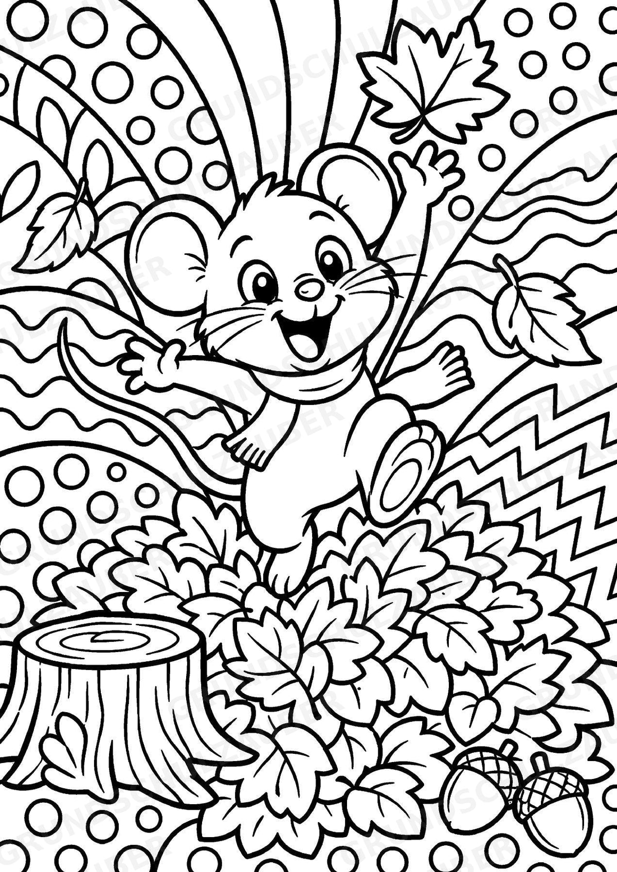 Maus POP Art Ausmalbilder 15 Malvorlagen – Materialseite 11