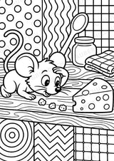 Maus POP Art Ausmalbilder 15 Malvorlagen – Materialseite 12