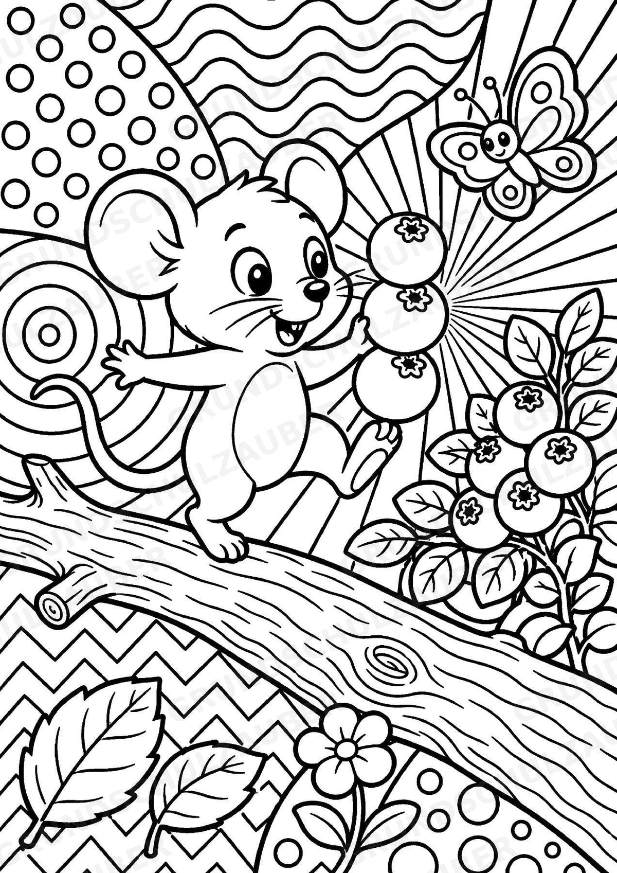 Maus POP Art Ausmalbilder 15 Malvorlagen – Materialseite 13