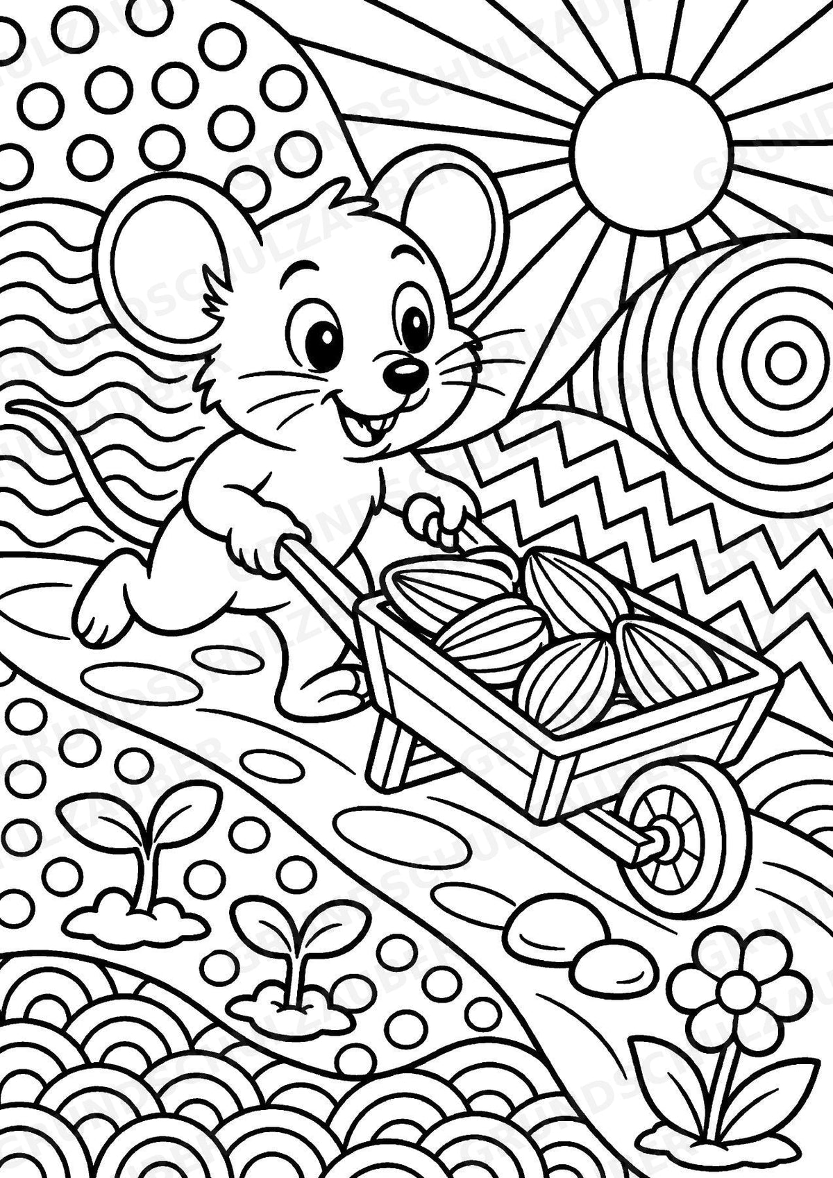 Maus POP Art Ausmalbilder 15 Malvorlagen – Materialseite 15