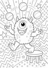 Monster POP Art Ausmalbilder 15 Malvorlagen – Materialseite 3