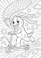 Monster POP Art Ausmalbilder 15 Malvorlagen – Materialseite 4