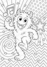 Monster POP Art Ausmalbilder 15 Malvorlagen – Materialseite 6