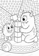 Monster POP Art Ausmalbilder 15 Malvorlagen – Materialseite 10