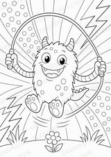 Monster POP Art Ausmalbilder 15 Malvorlagen – Materialseite 15