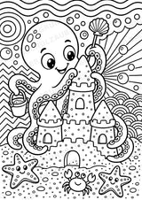 Oktopus POP Art Ausmalbilder 15 Malvorlagen – Materialseite 11