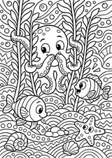 Oktopus POP Art Ausmalbilder 15 Malvorlagen – Materialseite 12