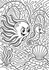 Oktopus POP Art Ausmalbilder 15 Malvorlagen – Materialseite 13