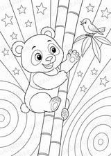 Panda POP Art Ausmalbilder 15 Malvorlagen – Materialseite 4
