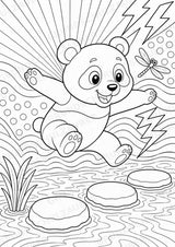 Panda POP Art Ausmalbilder 15 Malvorlagen – Materialseite 5