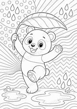 Panda POP Art Ausmalbilder 15 Malvorlagen – Materialseite 6