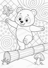 Panda POP Art Ausmalbilder 15 Malvorlagen – Materialseite 7