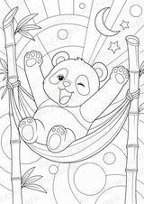 Panda POP Art Ausmalbilder 15 Malvorlagen – Materialseite 9