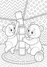 Panda POP Art Ausmalbilder 15 Malvorlagen – Materialseite 10
