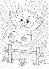 Panda POP Art Ausmalbilder 15 Malvorlagen – Materialseite 15