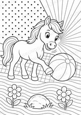 Pferd POP Art Ausmalbilder 15 Malvorlagen – Materialseite 6