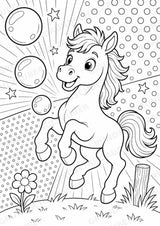 Pferd POP Art Ausmalbilder 15 Malvorlagen – Materialseite 9