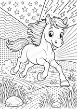 Pferd POP Art Ausmalbilder 15 Malvorlagen – Materialseite 10