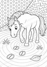 Pferd POP Art Ausmalbilder 15 Malvorlagen – Materialseite 11