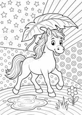 Pferd POP Art Ausmalbilder 15 Malvorlagen – Materialseite 13