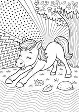 Pferd POP Art Ausmalbilder 15 Malvorlagen – Materialseite 14