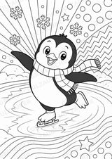 Pinguin POP Art Ausmalbilder 15 Malvorlagen – Materialseite 4