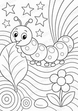 Raupe POP Art Ausmalbilder 15 Malvorlagen – Materialseite 5