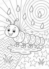 Raupe POP Art Ausmalbilder 15 Malvorlagen – Materialseite 7