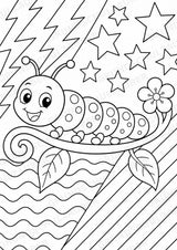 Raupe POP Art Ausmalbilder 15 Malvorlagen – Materialseite 10