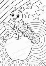 Raupe POP Art Ausmalbilder 15 Malvorlagen – Materialseite 13