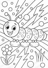 Raupe POP Art Ausmalbilder 15 Malvorlagen – Materialseite 15