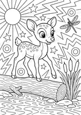Reh POP Art Ausmalbilder 15 Malvorlagen – Materialseite 6