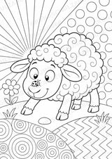 Schaf POP Art Ausmalbilder 15 Malvorlagen – Materialseite 11
