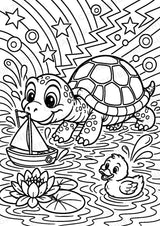 Schildkröte POP Art Ausmalbilder 15 Malvorlagen – Materialseite 10