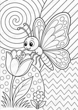 Schmetterling POP Art Ausmalbilder 15 Malvorlagen – Materialseite 3