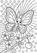 Schmetterling POP Art Ausmalbilder 15 Malvorlagen – Materialseite 11
