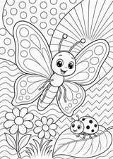 Schmetterling POP Art Ausmalbilder 15 Malvorlagen – Materialseite 12