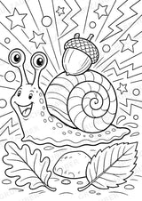 Schnecke POP Art Ausmalbilder 15 Malvorlagen – Materialseite 9