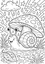 Schnecke POP Art Ausmalbilder 15 Malvorlagen – Materialseite 11
