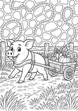 Schwein POP Art Ausmalbilder 15 Malvorlagen – Materialseite 7