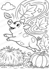 Schwein POP Art Ausmalbilder 15 Malvorlagen – Materialseite 8
